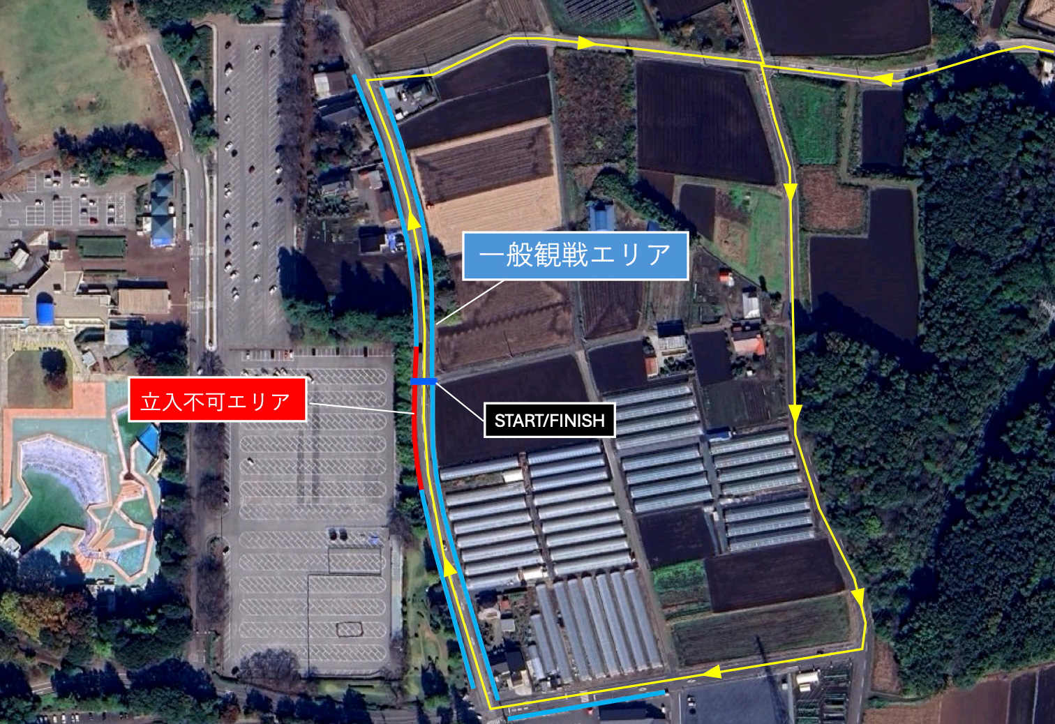 観戦可能エリア