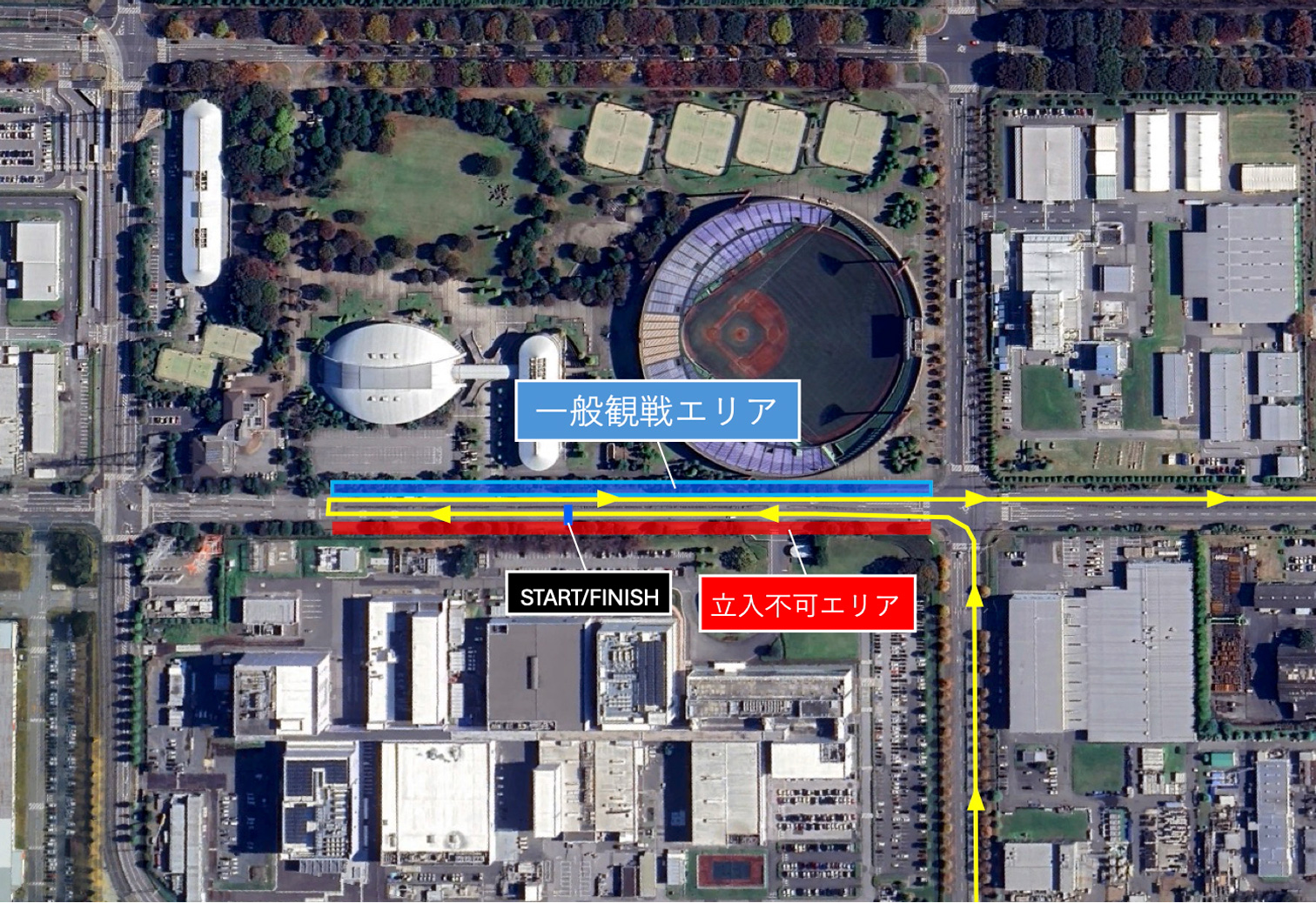 観戦可能エリア